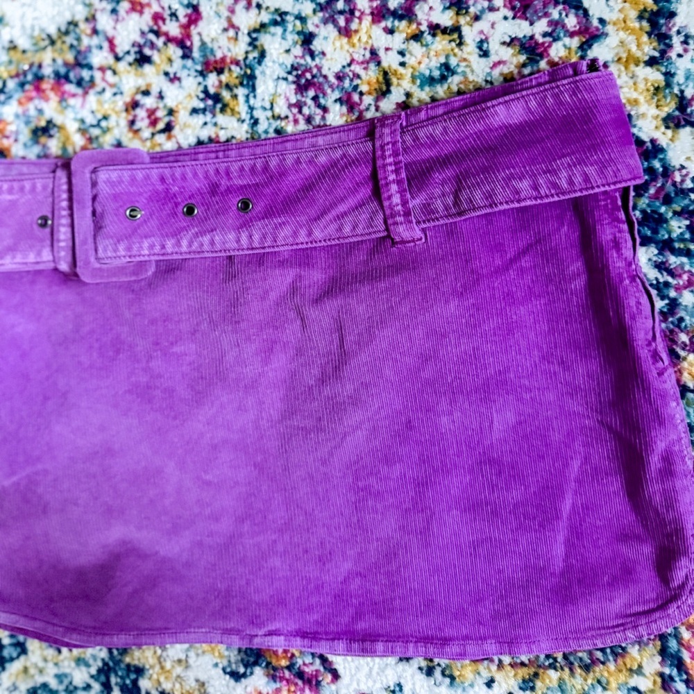Free People On The Go-go Cord mini Skirt - Picture 3 of 7